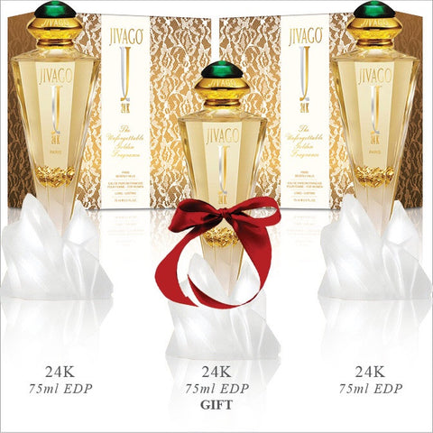 Jivago 24K for Women EDP x3